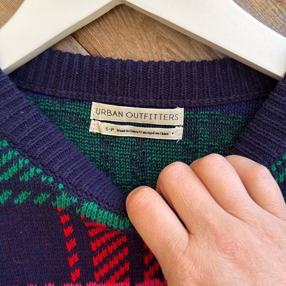 Urban outfitters UO andi multicolor plaid sweater size small - Picture 2 of 4